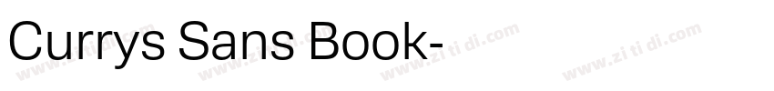 Currys Sans Book字体转换